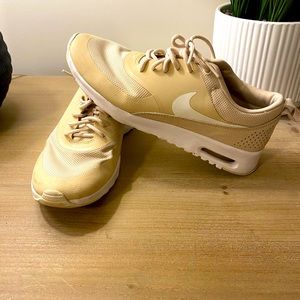 Tan Nike sneakers